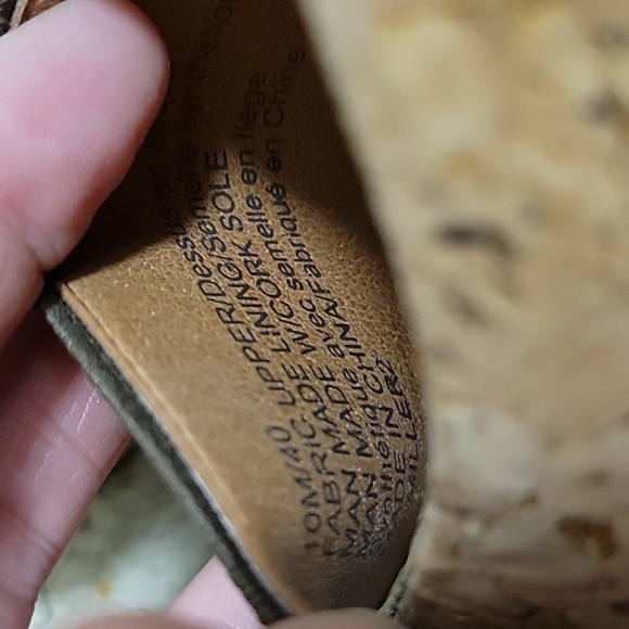 Lucky Brand Cork Criss-cross Wedges - Picture 7 of 7